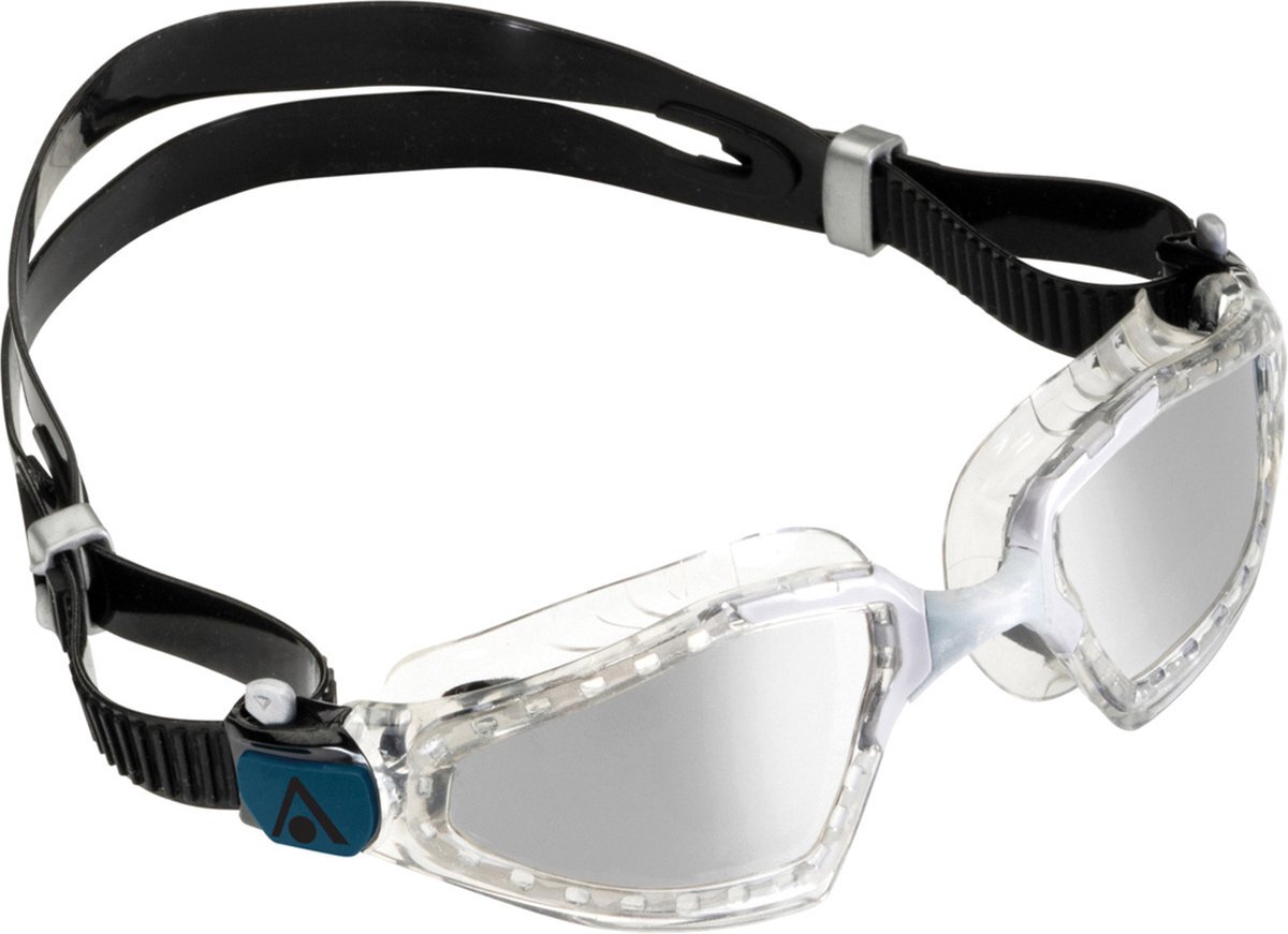 Aquasphere Aquasphere Kayenne Pro - Zwembril - Volwassenen - Silver Titanium Mirrored Lens - Transparant/Grijs