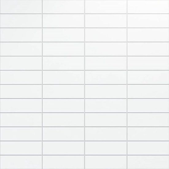 Maxaro Blanco Wandtegel - 10x30cm - Uni Wit Mat