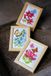 Vervaco Miniatuur kit Bloemen en vlinders set van 3 - PN-0157101