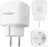 GreenBlue - Stopcontact met afstandsbediening en wifi - timer, wattmeter, max. 16 A/3840 W, GB735 W