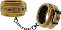 FETISH SUBMISSIVE ORIGIN Ankle Cuffs Vegan Leather Wit