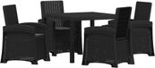 vidaXL Table de bar anthracite polyrotin 73 cm