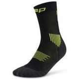 CEP Run Mid-Cut Compressie Sokken - Zwart/Groen - Heren(39-42)