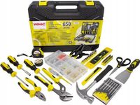 FORSAGE Gereedschapskoffer, gereedschapset, 650-delig, inclusief hamer, schroevendraaiers en bits