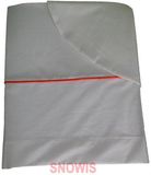 Anel Babygoods Wieglaken Anel Creme oranje streep - Wiegdeken - 80 x 80 cm - Wit/Oranje