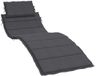 vidaXL Ligbedkussen 186x58x4 cm stof gemêleerd antracietkleurig