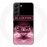 Maniacase Hoesje voor Samsung Galaxy S21 FE Behang diamante Blackpink Kpop Logo Rose