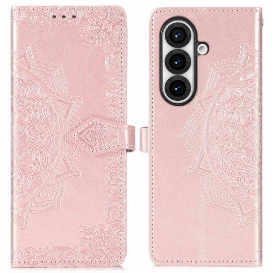 imoshion Hoesje - Geschikt voor Samsung Galaxy Z Fold 7 - Mandala Bookcase - Rosé Goud