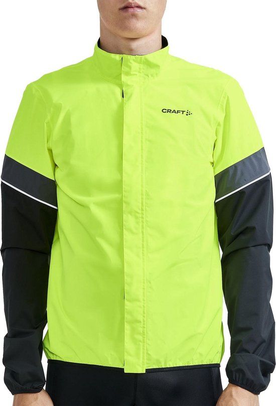 Craft Fietsjack Waterdicht Heren Fluo Zwart - CORE ENDUR HYDRO JKT M FLUMINO BLACK-L