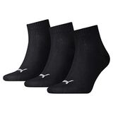 PUMA Quarters sportsokken, heren, zwart, 3-Paar Pack