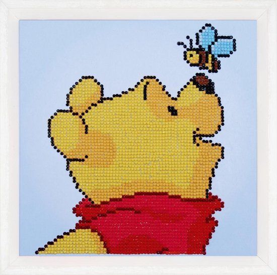 Vervaco Diamond Painting Partial Disney Pooh Met Bij - 22x22cm
