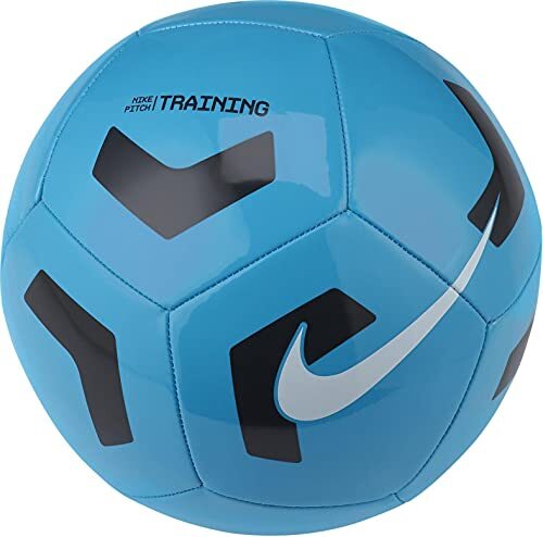 Nike CU8034-434 Pitch Training Recreational Soccer Ball Unisex LT Blue Fury/Black/White 3