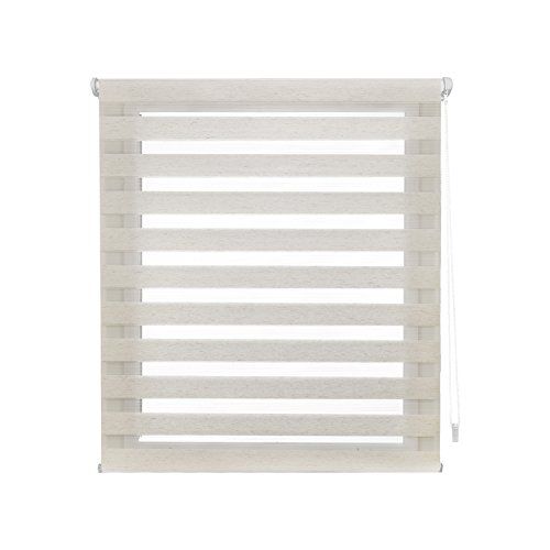 Decorblind Dubbellaags Rolgordijn - 100x130cm - Ecru