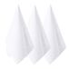 Family Bedding 12 Pack dames 100% katoen effen witte zakdoeken met satijnen streep rand