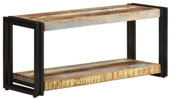 vidaXL Tv-meubel 90x30x40 cm massief gerecycled hout