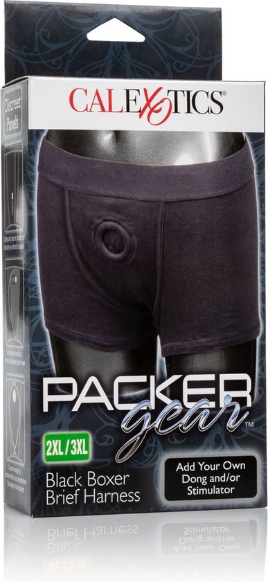 Packer Gear Boxer Brief Harness 140 g, zwart