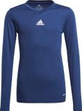 Adidas Team Base Longsleeve Junior - Navy/Wit - Maat 176