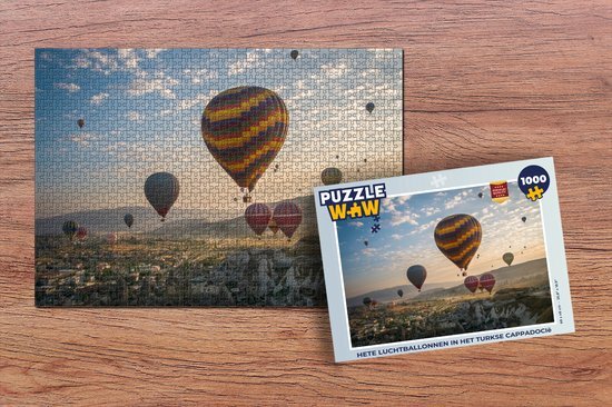 MuchoWow Puzzel Luchtballon - Natuur - Turkije - Legpuzzel - Puzzel 1000 stukjes volwassenen - Sinterklaas cadeautjes - Sinterklaas voor grote kinderen