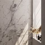 Brauer Chrome Edition Glijstangset met Thermostaatkraan - 3-Standen Handdouche - Chroom