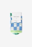 Sissy-Boy Chaussettes bleues à carreaux