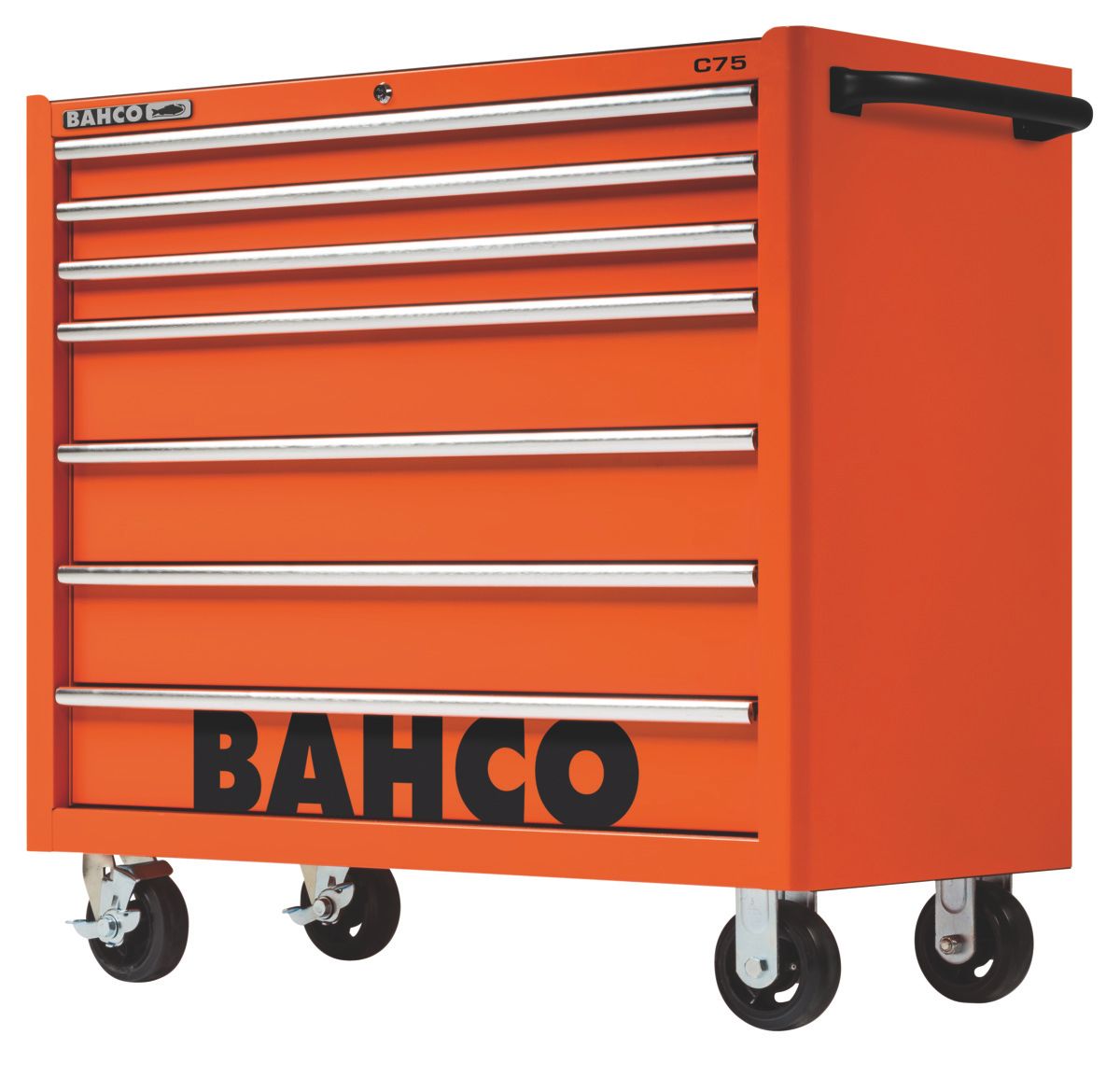Bahco Gereedschapswagen 'classic' C75 40" met 7 lades | oranje | 986 mm x 501 mm x 1100 mm - 1475KXL7