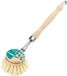 Peggy Perfect Brosse à vaisselle / Pinceau de fût 'LessCO2', Rond, 250 mm, Beige, Couleur bois, Bois