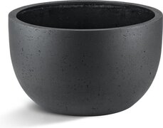 Plants Online b.v. Plantenbak Paris New Rond Pot Low 80 - Antraciet (80x47) stevige plantenbak | Kleur: | Vorm