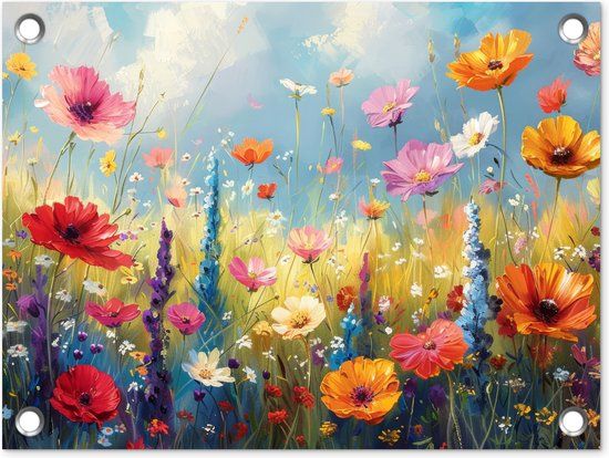 GreatGardenPosters Tuinposter 40x30 cm - Bloemen - Rechthoek - Buiten decoratie