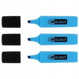 D.RECT 3x Blauwe Markeerstiften