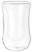 Tasses à expresso - Tasses thermiques - Double paroi - 60 ml - Set de 2 - Verre - Clair