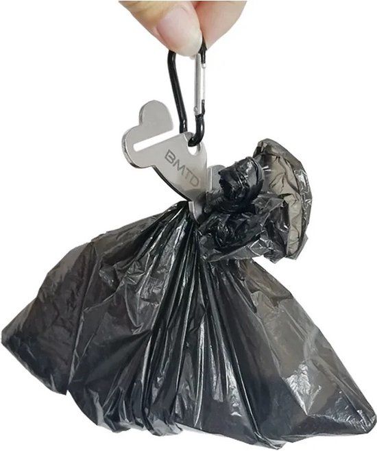 Poepzak klem - ijzer zwart