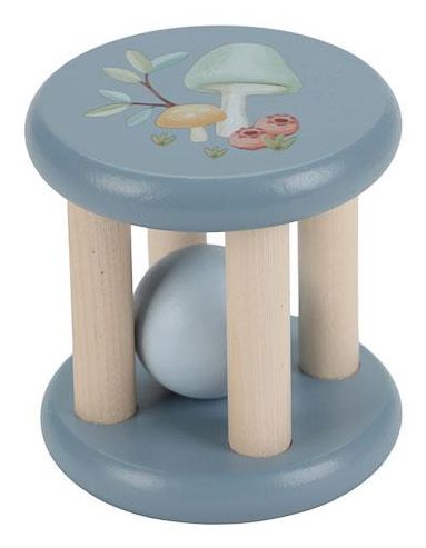 Little Dutch Rattle roller - Blue, Wood
