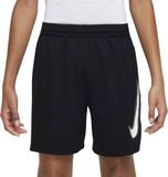 Nike Dri-FIT Multi+ Short Junior - Zwart/Wit - Maat 152/158