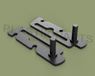 plastik-parts Icecat 136mm Draaikipraam voor kelderramen, draaikipraam, raamonderdeel, zwart