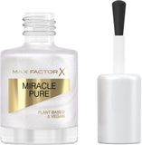 Max Factor Miracle Pure Nail Polish, Opal Coat, Healing Crystal Collection, plantaardig, vegan formule, superglanzend, zeer sneldrogend, nagels met een gezonde uitstraling, 12 ml