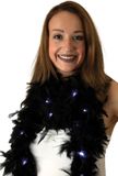 Merkloos Boa met LED verlichting - Zwart - 180 cm