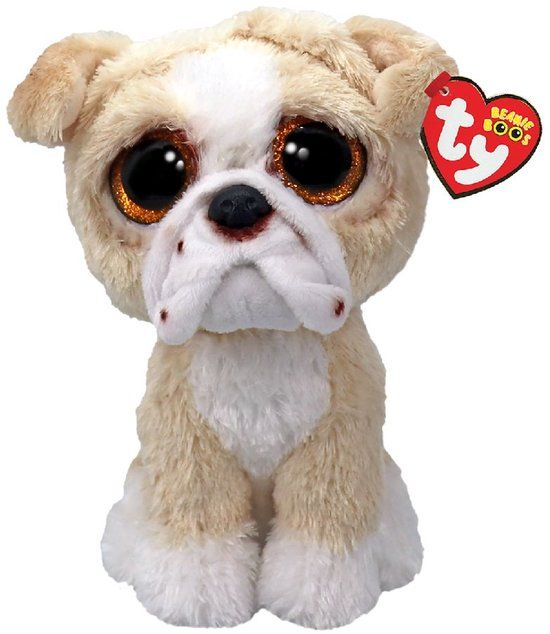 TY Beanie Boos Knuffel Buldog Pooch 15 cm