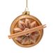 Vondels Ravioli Gyoza 7.5cm glazen kerstbal, multi 1 stuk