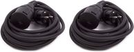 Benson Câble d'extension en caoutchouc - 2x - 5 mètres - Étanche IP44 - 3500W - 3 broches