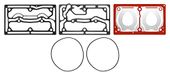 AJUSA BC00064 reparatieset, compressor