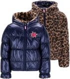 B.Nosy Jas meisjes blauw panter - Maat 116