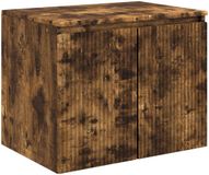 vidaXL Wandgemonteerde Badkamerkast Gerookt eiken 62,5 x 44,5 x 50 cm