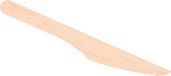 Merkloos Wegwerp messen - 25x stuks - hout