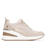 XTI - Sneaker Dames beige - Comfortabel en veelzijdig schoeisel – Casual mode - Model 14510105 (Maat 39)