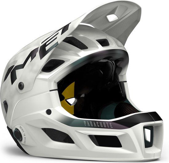MET Parachute MCR MIPS Full Face Helmet - MTB & BMX - White Iridescent Matt - Size S (52-56cm)