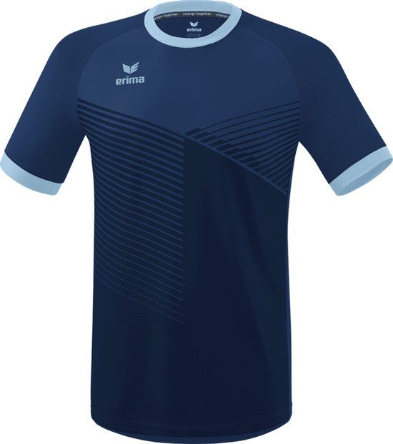 Erima Mantua Shirt Korte Mouw Heren - New Navy / Faded Denim - XXL