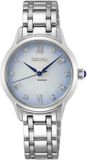 Seiko Montre femme quartz acier inoxydable avec bracelet en acier inoxydable SRZ539P1, argent, Mode