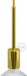 Creative Cables E27 Pastel metalen lamphouder set met verborgen kabelklem - Mustard