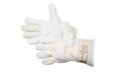 Jah handschoenen met volnerf rundleer met canvas manchet – gevoerd en duurzaam – voor bouw, metaalbewerking en beheer afval