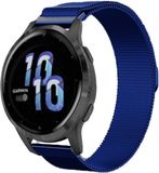 Strap-it Garmin Venu 2s Milanese band - 40mm - blauw